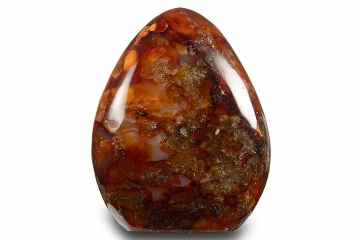 Free-Standing, Polished Carnelian Agate - Madagascar #333274